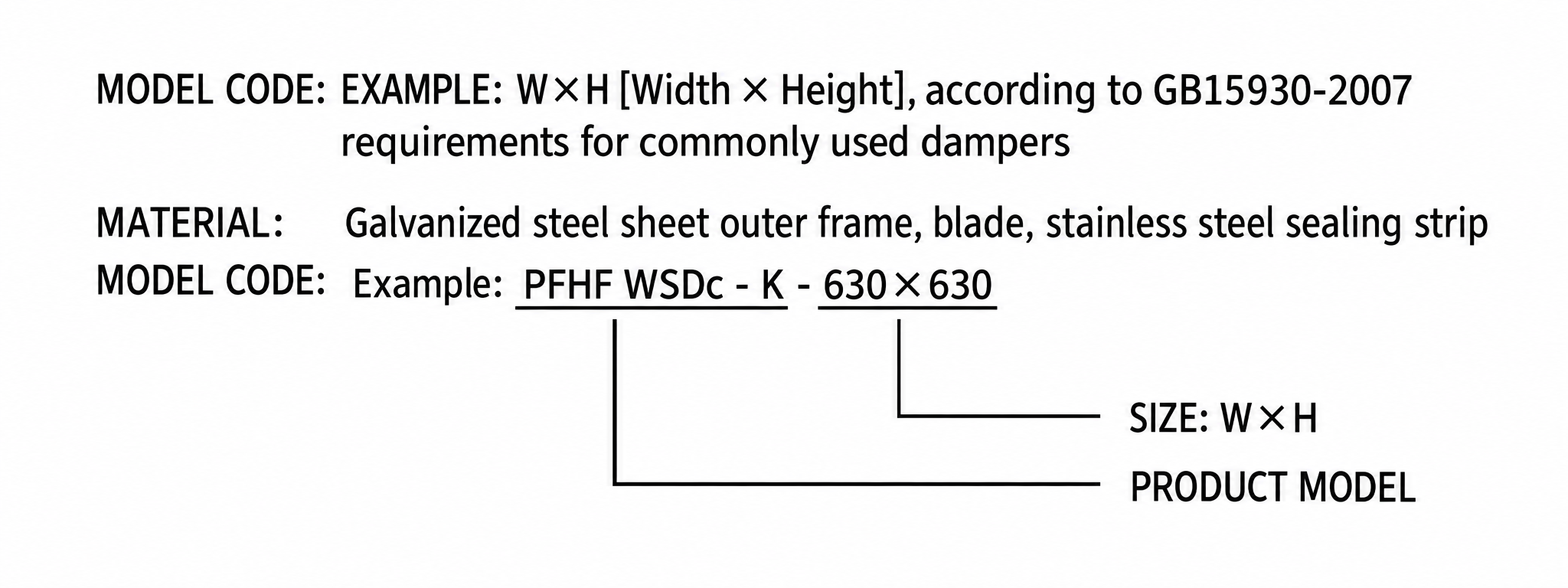 PFHF WSDc-K Smoke and Fire Damper view 2