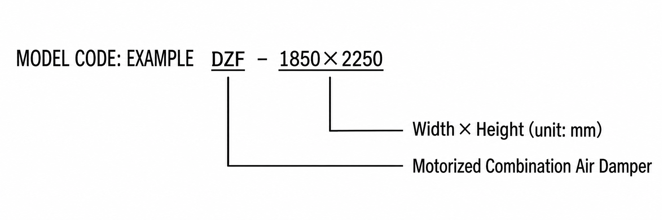 DZF Motorized Combination Air Damper view 2
