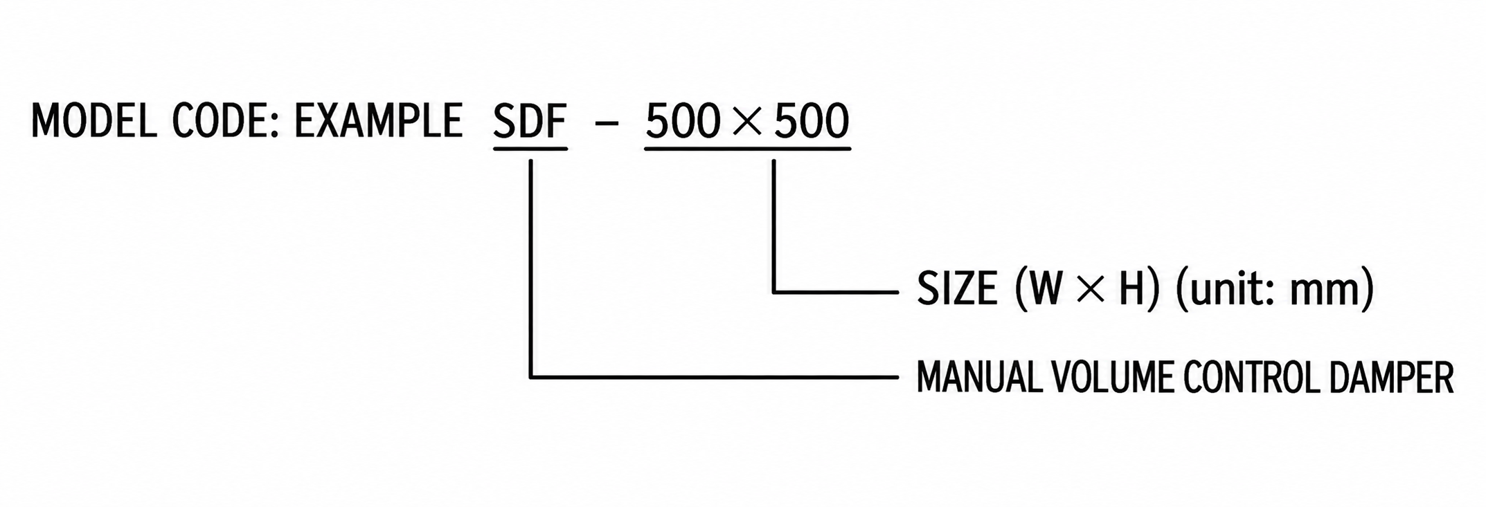 SDF Manual Volume Control Damper view 2